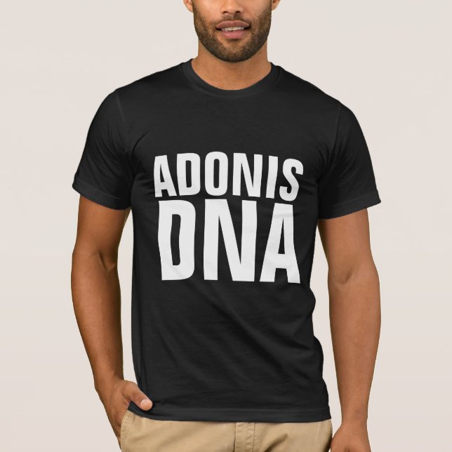 CAMISETA ADONIS DNA MENS FUNNY T SHIRTS (Frente)
