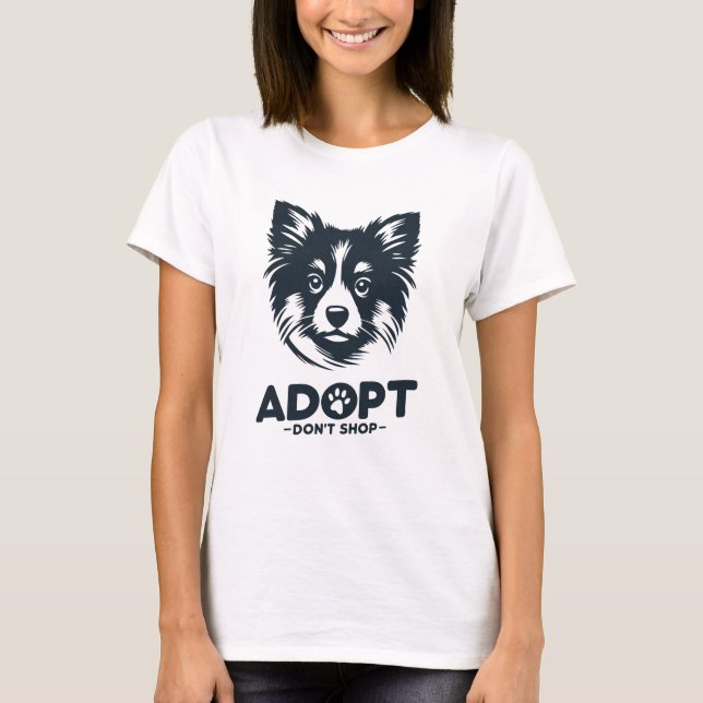 Camiseta Adopt don't shop 3 (Frente)