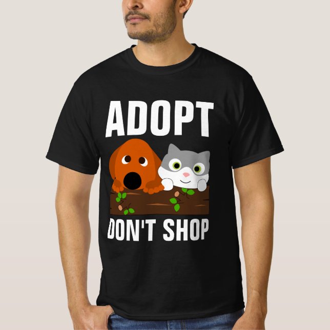 Camiseta ADOPT DON'T SHOP T-Shirts (Frente)