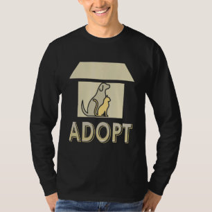 Camiseta ADOPT Legal Admirável Defensor de Animais de Compa
