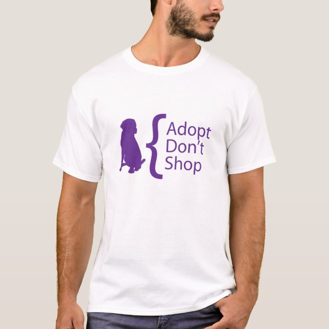Camiseta Adopt não compra (Frente)