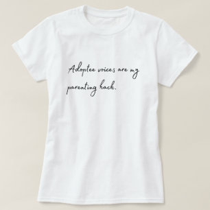 Camiseta "Adoptee Voices é minha Parentalidade Ha