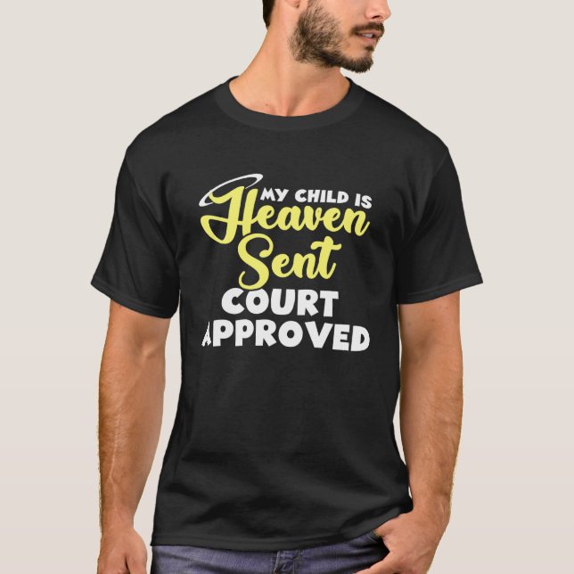 Camiseta Adoption Announcement Day Family  Heaven Court (Frente)