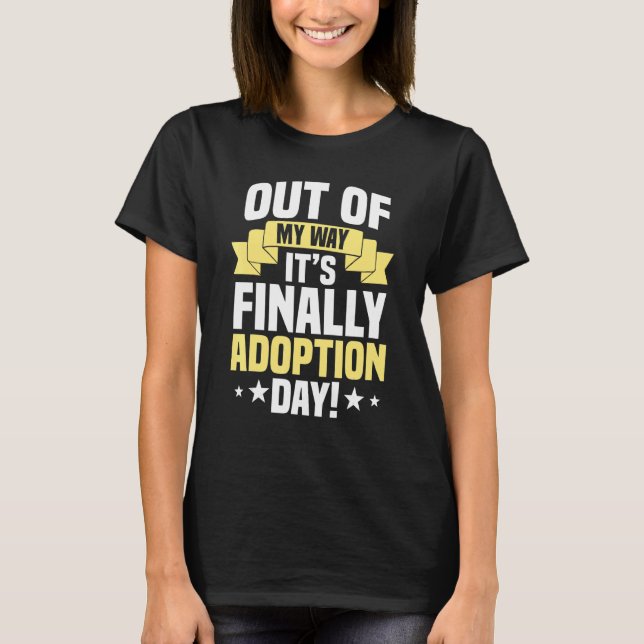 Camiseta Adoption Day Foster Family Adopted Child Adoptive  (Frente)