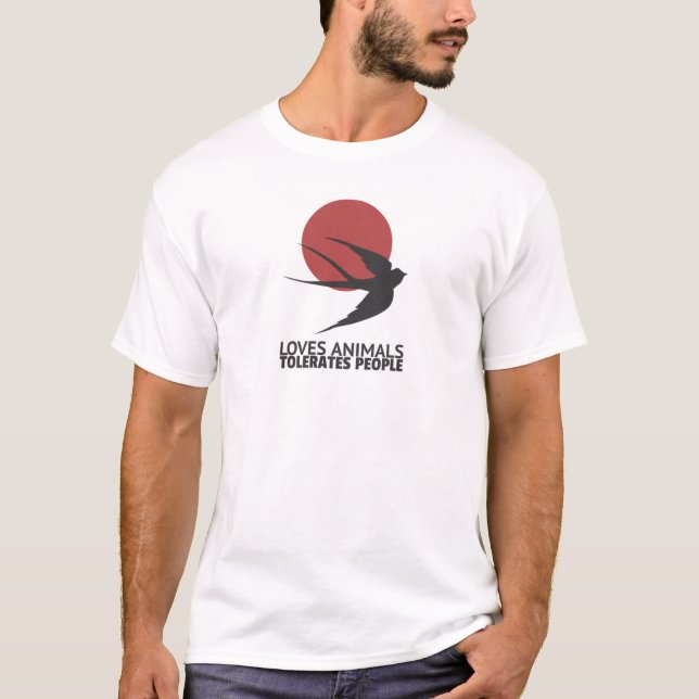 Camiseta Adora Animais Tolerados (Frente)