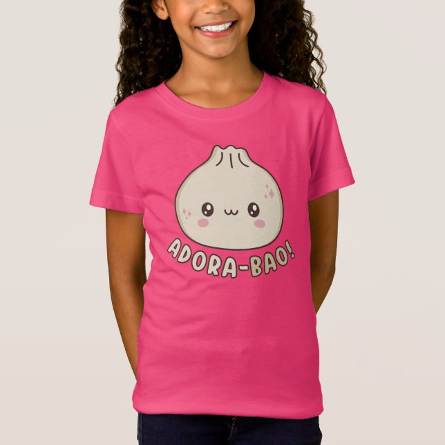 Camiseta Adora-Bao Cute Kawaii Bao Dumpling Pun Lover (Frente)