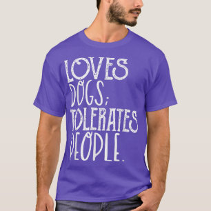 Camiseta Adora Cão Tolerado Pessoas Engraçadas Cachorro Pet