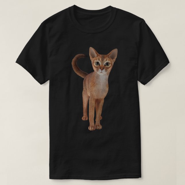 Camiseta Adorable Abyssinian Cat  (Frente do Design)