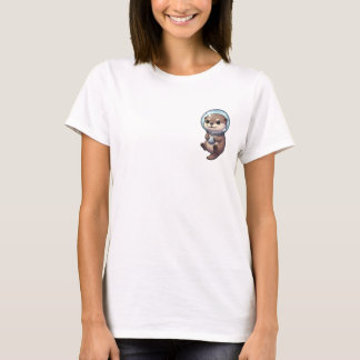 Camiseta Adorable Astronaut Otter Illustration