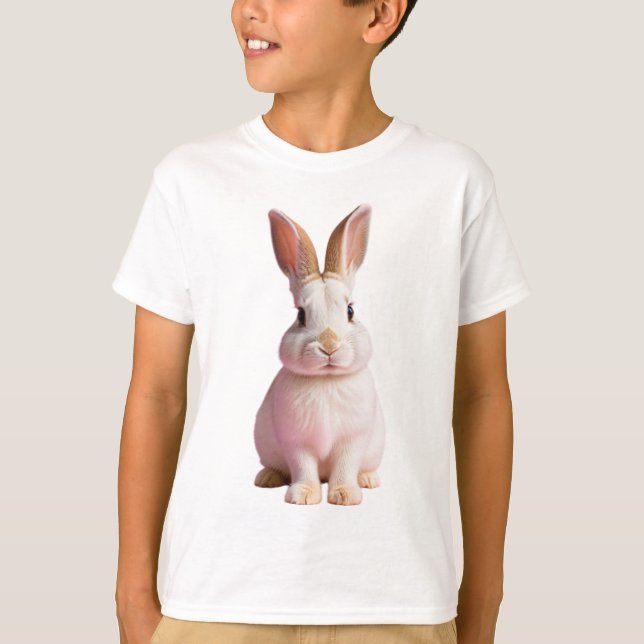 Camiseta Adorable Bunny Design Charming Rabbit Artwork (Frente)