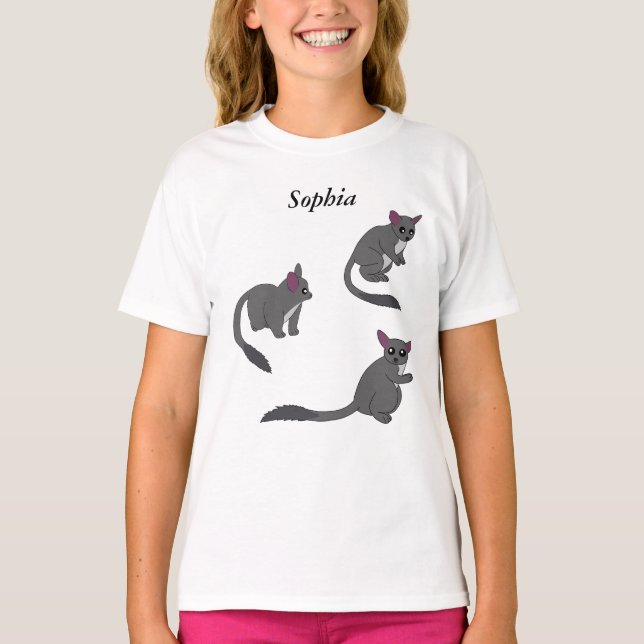 Camiseta Adorable Bushbabies Illustration  (Frente)