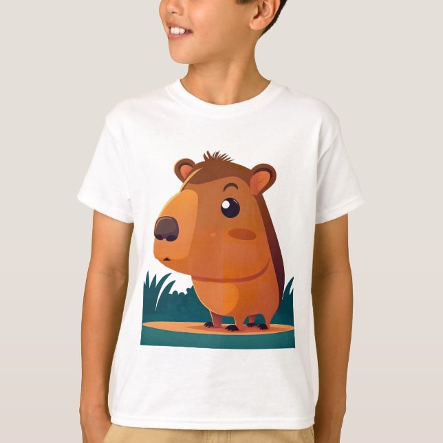 Camiseta Adorable Capybara (Frente)
