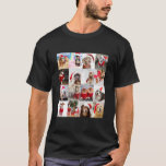 Camiseta Adorable Christmas Dog Photo Collage Classic T-Shi<br><div class="desc">Adorable Christmas Dog Photo Collage Classic T-Shirt</div>