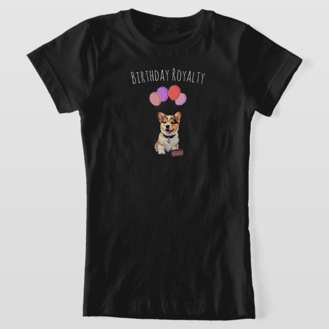 Camiseta Adorable Cute Must-Have Pink Corgi Birthday Girl (Postura )