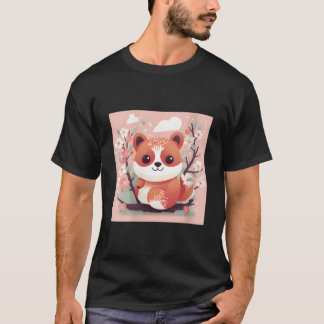 Camiseta Adorable Fix With Our Red Panda And Cherry Blossom