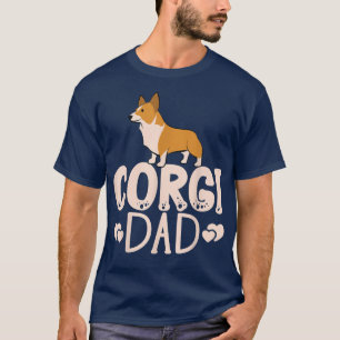 Camiseta Adorable Fur Parents s Dog Lover Welsh Corgi Dad