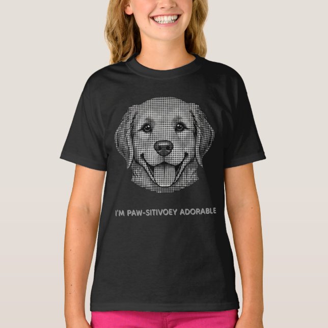 Camiseta Adorable Golden Retriever puppy  (Frente)
