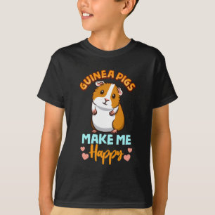 Camiseta Adorable Guinea Pigs Make Me Happy