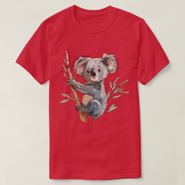 Camiseta Adorable Koala (Frente do Design)