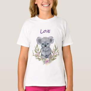 Camiseta Adorable Koala Bear Floral