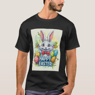 Camiseta Adorable Motivo de Coelho de Páscoa, Coelho de Pás