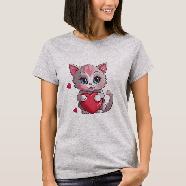 Camiseta Adorable Namorados Kitten (Frente)
