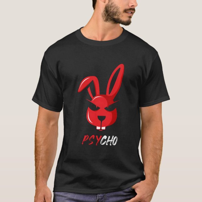 Camiseta Adorable Psycho Weird Bunny Rabbit (Frente)