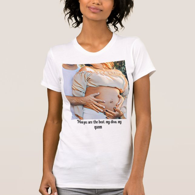 Camiseta Adorable queen mom eternal love (Frente)