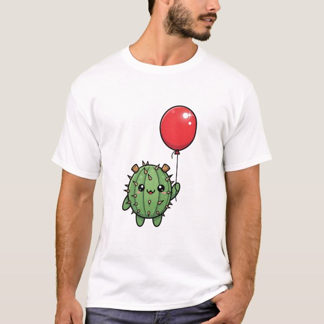 Camiseta Adorable Round Cactus with Corks (Frente)