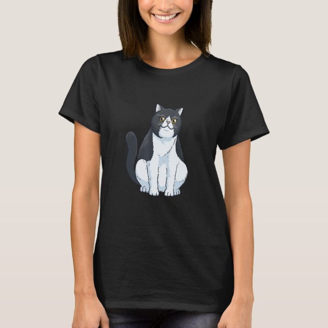 Camiseta Adorable Sitting Exotic Shorthair Cat Owner (Frente)