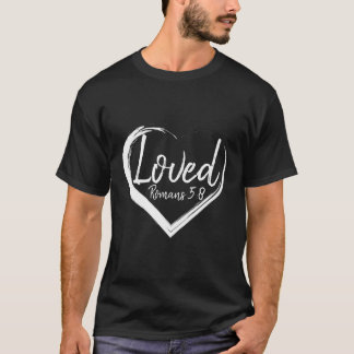 Camiseta Adorada Vida Cristã Inspirativa Romanos 5 8 Reli