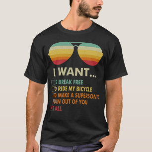 Camiseta Adorador de Música Engraçado Presente Eu Quero T