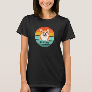 Camiseta Adorador Retro do Cão Corgi Galês Homens Mulheres