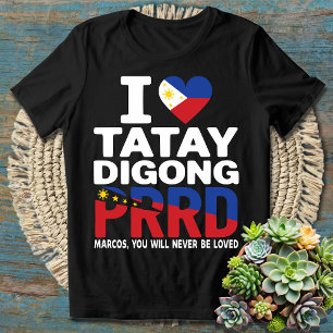 Camiseta Adoramos Duterte   Eu fico com o PRRD Rodrigo Digo