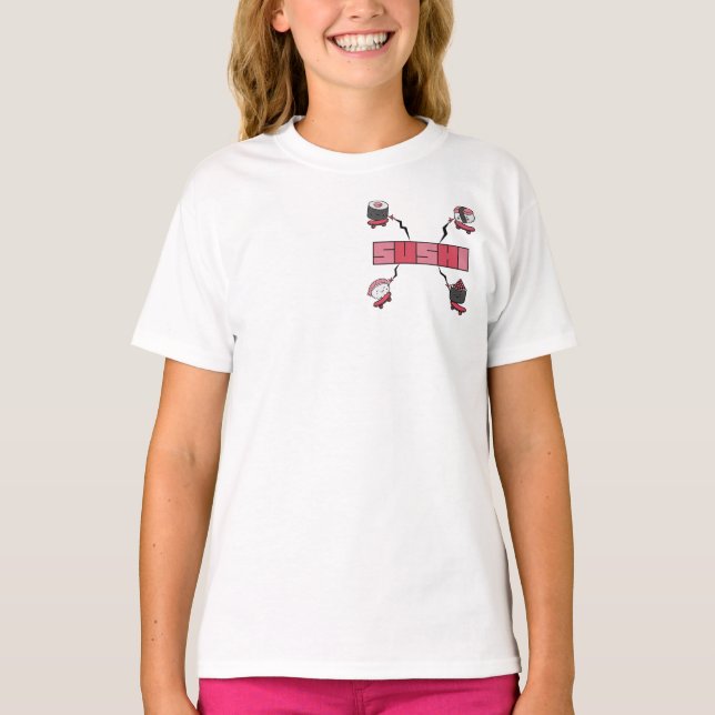 Camiseta Adoramos Sushi - Sushi Love - ASL ILY Obsession (Frente)