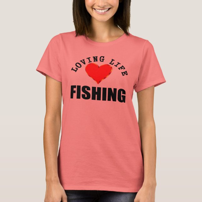 Camiseta Adorando a pesca da vida (Frente)