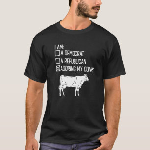 Camiseta Adorando Minhas Vacas Touros Cultivando Lama Fazen
