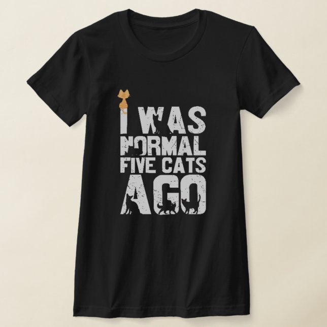 Camiseta Adorante engraçado de gato laranja, eu era arranhã (Postura )