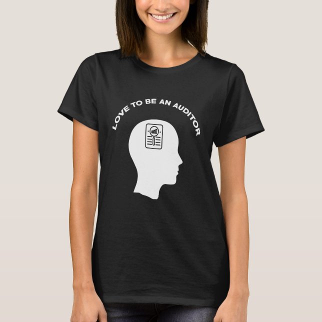 Camiseta Adoraria Ser Auditor Contabilístico Audi E (Frente)