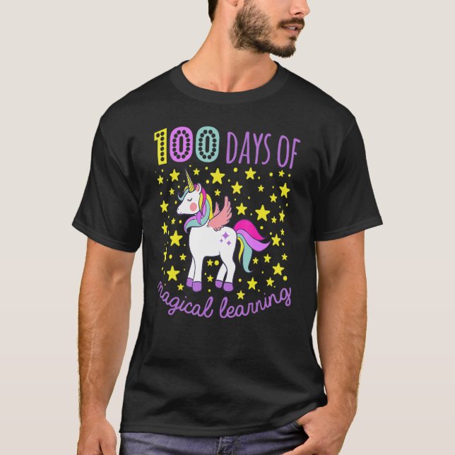 Camiseta Adoráveis 100 Dias De Ensino Mágico (Frente)