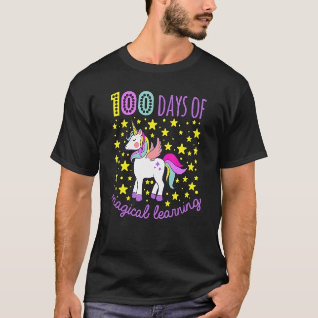 Camiseta Adoráveis 100 Dias De Ensino Mágico (Frente)