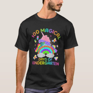 Camiseta Adoráveis 100 Dias De Escola De Aprendizagem Mágic