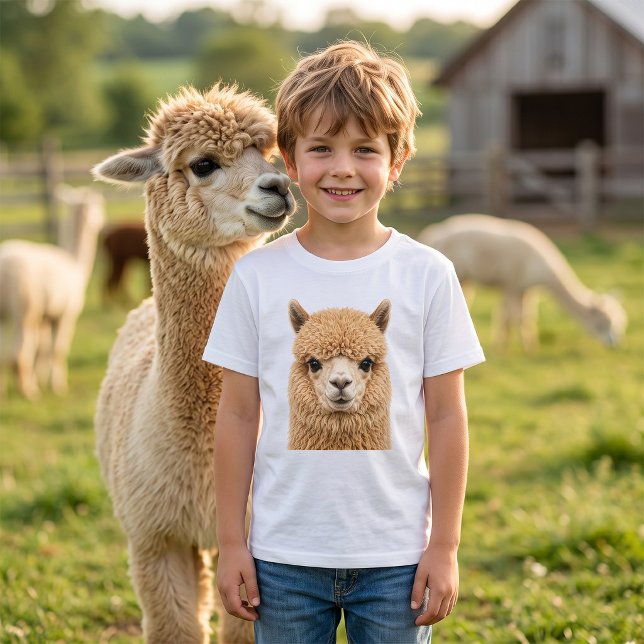 Camiseta Adorável Alpaca Fofa Animal (Criador carregado)