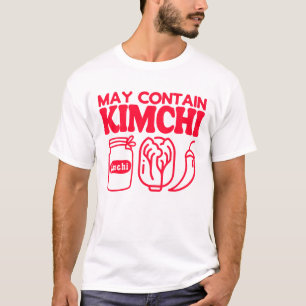 Camiseta Adorável Amante de Kimchi Frase Engraçada Comida C
