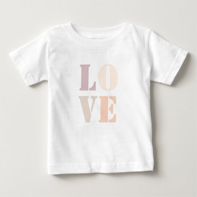 Camiseta Adorável "Amor" - Camisa-T Cuta (Frente)