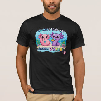 Camiseta Adorável Axolote Número Piada Matemática