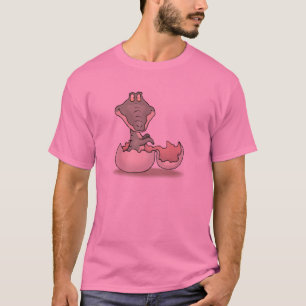 Camiseta adorável bebê jacaré recém-nascido