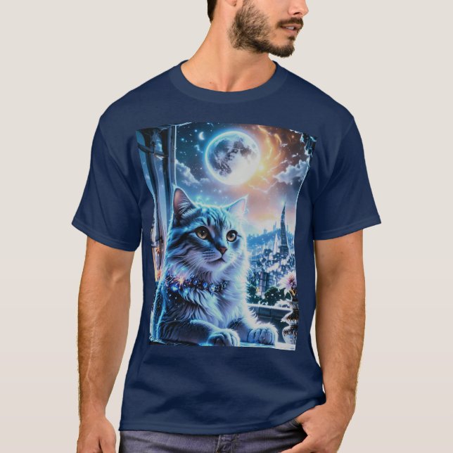 Camiseta Adorável Big City Kitten (Frente)