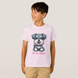 Camiseta Adorável Cachorrinho Cinza