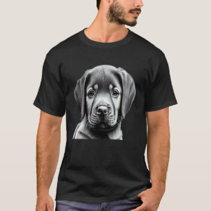 Camiseta Adorável Cachorrinho Labrador Retriever Para Amant
